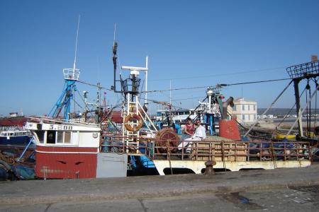 au port